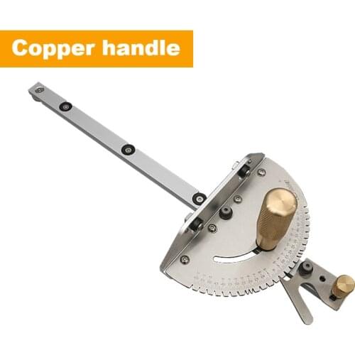 Miter Gauge with track Stop Table Saw/Router Miter Gauge Sawing Assembly Ruler for Table Saw Router Woodworking Tools