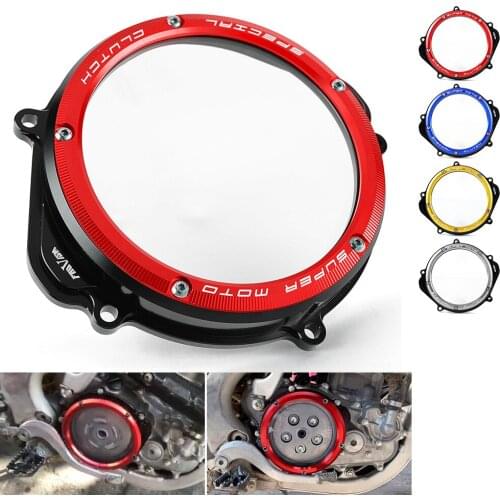 CNC Racing Clear Clutch Coverfor Honda CRF250R 2004-2009 CRF250X 2004-2018