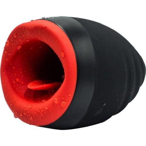 Mouth Oral Masturbator for Man Men Sex Toys Silicone Automatic Heating Vibrator Male Penis Training Machine with Tongue