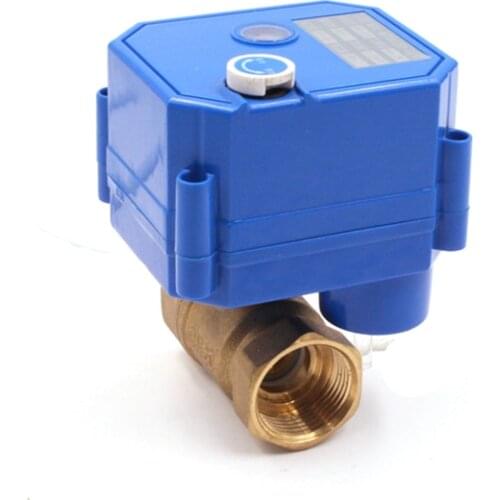 Manual operation CWX-25S dn15 two way brass automatic motorized motor electric water valve 12v 24v DC