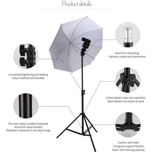 170cm 6.5ft Light Stand Studio Photography Flash Speedlight Umbrella Stand Holder Bracket Tripod Drop Shipping