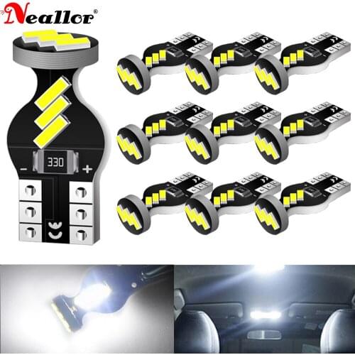 T10 W5W LED Car Clearance Lights Reading Lamp 4014 SMD Auto Interior Vehicle Dome Door Bulb Accessories Trunk light 6000K White