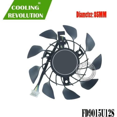 T129215SU FD9015U12S 85mm 4Pin GTX970 GTX760 GPU Cooler Fan Graphics Card Fan For ASUS GeForce GTX 760 670 970 DC MINI Cooling