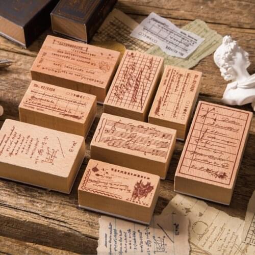 Vintage Literature art life stamp DIY wooden rubber stamps for scrapbooking stationery scrapbooking standard stamp