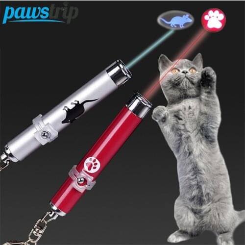 Funny Pet LED Laser Toy Cat Laser Toy Cat Pointer Light Pen Interactive Cat Toy With Bright Animation Mouse Shadow Small Animal