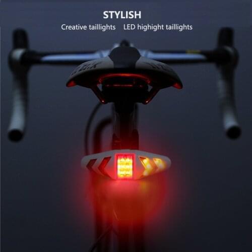 Bike Tail light Bicycle Turning Signal Wireless Remote Control Mountain Waterproof LED USB Warning Lamp Flashing Headlights