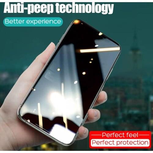 Privacy Screen Protector For iPhone 12 11 Pro XS MAX XR Antispy Tempered Glass For iPhone 12 6 6S 7 8 Plus XS Privacy Glass Film