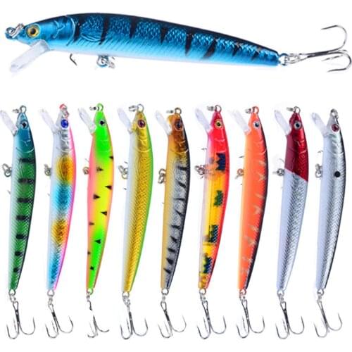 1PCS Multicolor 9.5cm/7.5g Minnow Fishing Lure Quality Professional Crankbaits 3D Eyes Artificial Hard Baits Wobbler Fish