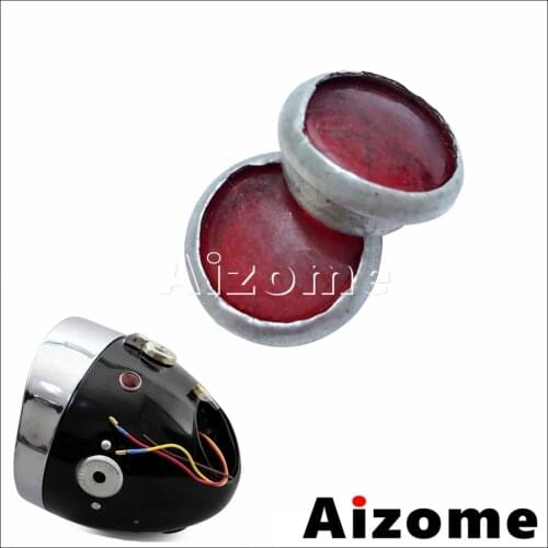 2pcs Motorcycle Headlight Charge Light Lens For Zundapp DB DS DBK KS KS750 BMW MW M1 M1M M1S M72 R12 R75 R51 R61 R66 R71 K750