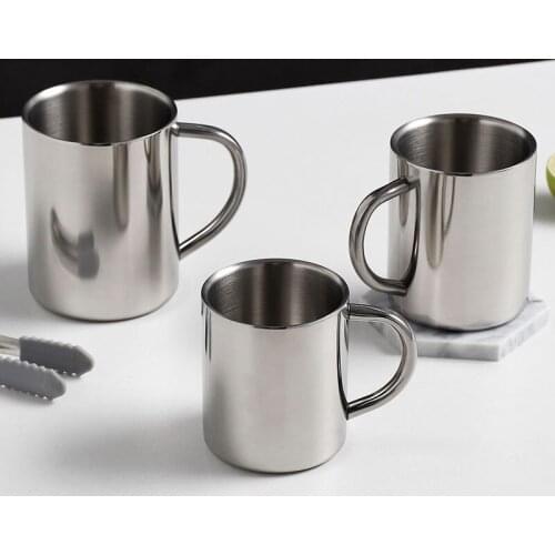 200/300/400ml 304 Stainless Steel Cup Coffee Mug Portable Mug Double Wall Travel Tumbler Mug Tea Cup Free shipping