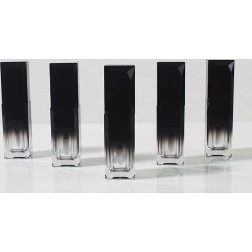 3.5ml Empty Gloss Tubes Frosted Black Lip Gloss Tubes For Travel Empty Cosmetic Containers F20172660