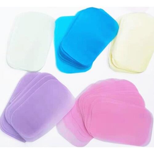 50pcs Soap Paper Multifunctional Travel Work Hand-washing Soap Scented Slice Bath Scented Foaming Small Disposable Cleaning Soap