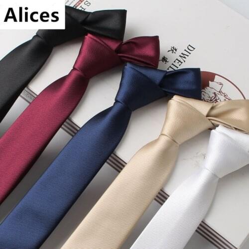 6cm New Korean Version Necktie Silk Tie Handmade Multiple Colour Mens Solid Simple Tie Wedding Groom Party Suit Accessories