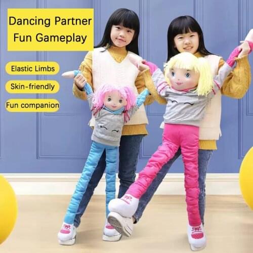 Children’s Plush Toys Dancing Partners Elastic Stretching Exercises Coordination Ability Suitable For Girls Accompany Sports Toy
