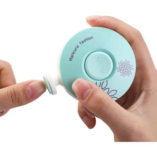 Baby Electric Nail Trimmer Kids Nail Polisher Tool Infant Nail Clipper Cutter
