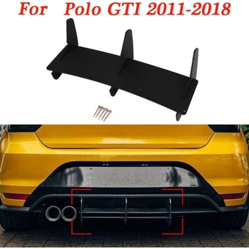 Car Rear Bumper Diffuser Lip Spoiler Splitter for Polo 2011-2018