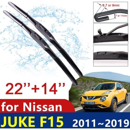 For Nissan JUKE F15 2011~2019 2012 2013 2014 2015 2016 2017 2018 Windscreen Windshield Wipers Car Accessories Car Wiper Blades