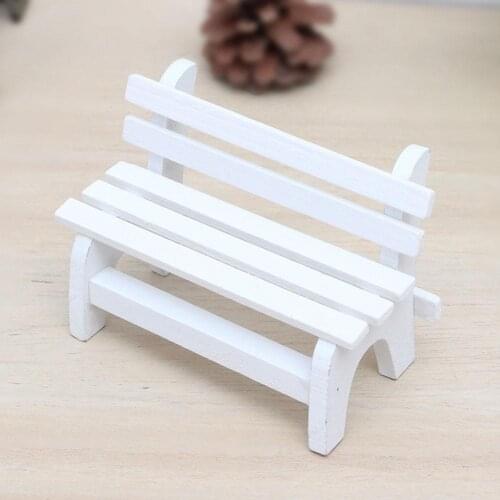Mini Chair Lovely Stable Delicate Shooting Background Props Chair for Micro landscspe Mini Bench Decoration Crafts Home Decor