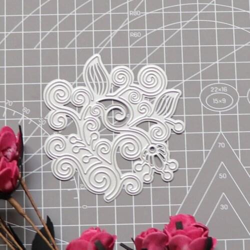 Plant Vine Leaves Background Frame Metal Cutting Dies for DIY Scrapbooking Photo Album Embossing Paper Card Crafts Die Cut 2021