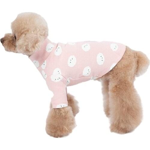 Cartoon Dog T-shirt Spring Autumn Winter Dog Clothes Cat Chihuahua Yorkshire Clothing Puppy Shirt Pajamas Small Dog Costume