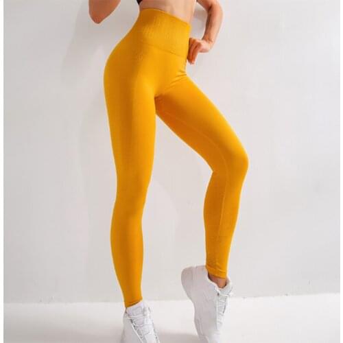 Hot Sale Nylon Seamless Female Fitness Running Peach Hip Tight-Fitting Breathable Yoga Pants K215
