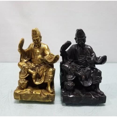 China brass Jigong Buddha crafts statue