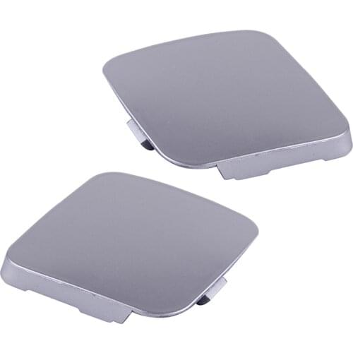 CITALL 1 Pair Silver Left Right Front Bumper Tow Hook Eye Cover Cap Fit For Toyota RAV4 2009-2011 2012 532860R020 538250R020