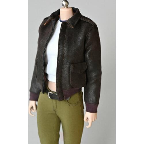1/6th Soldier Air Force Flight Jacket Model for 12" Female Body