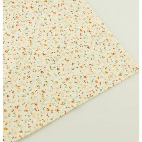 Small Cuted Flowers Design 100% Cotton Fabrics Tissue Patchwork Fabric Fat Quarter Sewing Cloth Tecido Tilda Crafts Dolls Telas