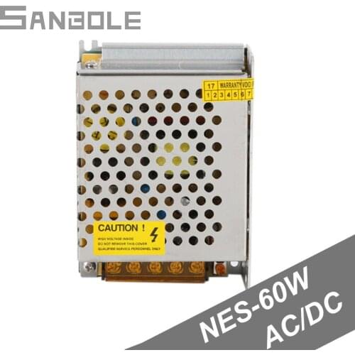 NES-60-24 Switching Power Supply DC24V Small Volume Automation Equipment Metal Shell 60W 12V5A/24V2.5A
