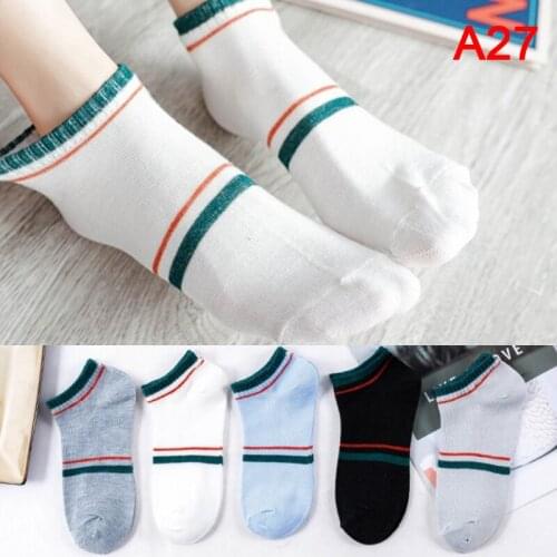 5 Pairs/Multiple Batches Of Cotton Invisible Mens Boat Socks Summer Autumn Short Nude Mens Socks