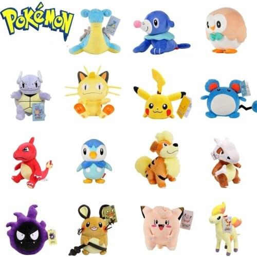 New 22cm Pokemon Plush Dolls Toy Kawaii Snorlax Charmander Squirtle Bulbasaur Togepi Lapras Flareon Eevee Sylveon Kids Toys Gift