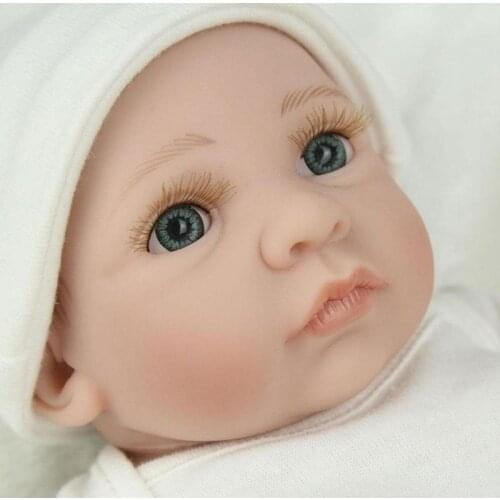 Realistic rebirth soft silicone boy rebirth baby girl toy baby full vinyl cute rebirth girl birthday gift sleeping girl with eye