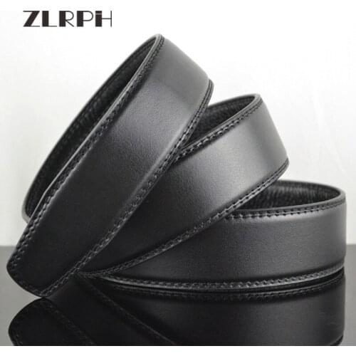 ZLRPH Automatic buckle Belt strip mens Belt leather belt body Napa Black belt strip GZYY-LY3184