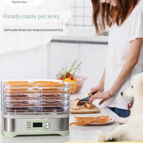 Knob temperature regulating small household dehydrator hot air circulation system fruit and vegetable dryer food grade material