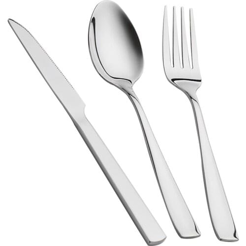 3Pcs/Set Dinnerware Sets SUS 304 Stainless Steel Kitchen Utensils Knife Fork Western-style Temperature Superior Quality