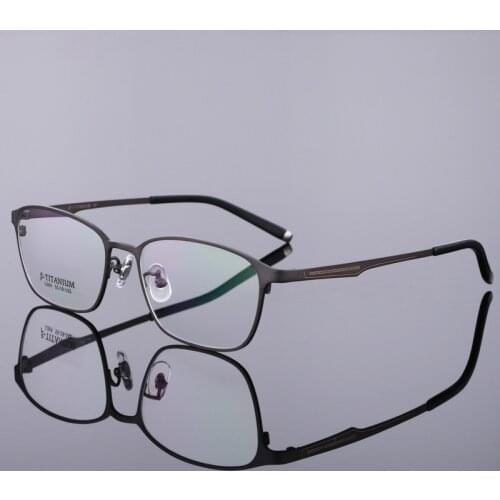 Titanium Plate Spectacle Frame Recreational Metal Mens
