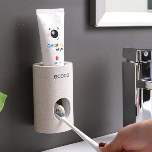 High Quality New Toothpaste Squeezer Home Use Plastic Toothbrush Holder Wall Mounted Bathroom Accessories Dispenser Dropshipping