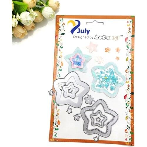 Stars Metal Cutting Dies Stencil Scrapbooking DIY Album Stamp Paper Card Embossing Decoration
