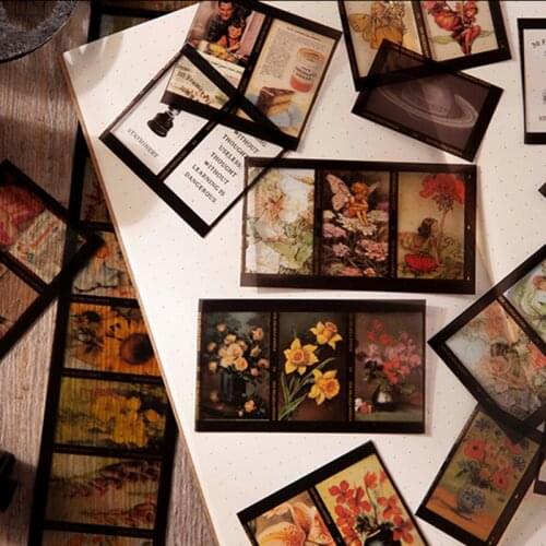 3pcs Kawaii Stickers aesthetic Decorative collage Adhesive Diy journaling Album Stationery Sticker For Laptops Scrapbooking