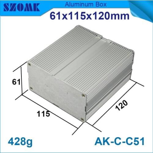 4pcs/lot 61(H)x115(W)x120(L) mm aluminium enclosure high quality aluminum amplifier case for wifi box