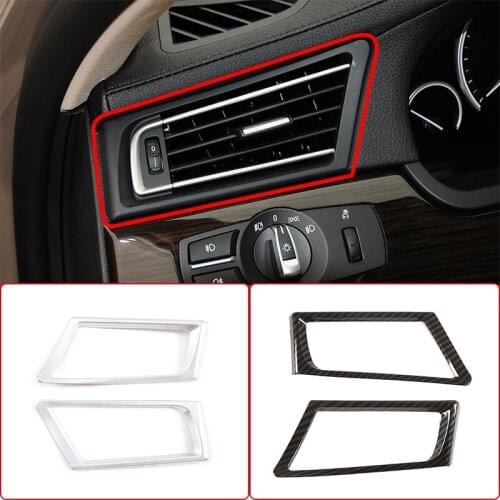For BMW 7 Series F01 F02 F03 F04 2009-2014 Car Console Side Air Conditioning Air Outlet Frame Decoration Cover Trim Accessories