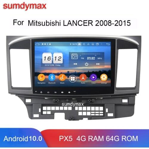 DSP octa core android 10 car multimedia player for MITSUBISHI Lancer EVO 2008-2015 gps navigation car radio audio stereo DSP