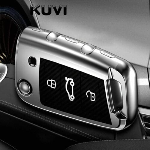 TPU Car Key Remote Case Cover Holder Case For Volkswagen VW Golf 7 mk7 Seat Ibiza Leon FR 2 Altea Aztec For Skoda Octavia