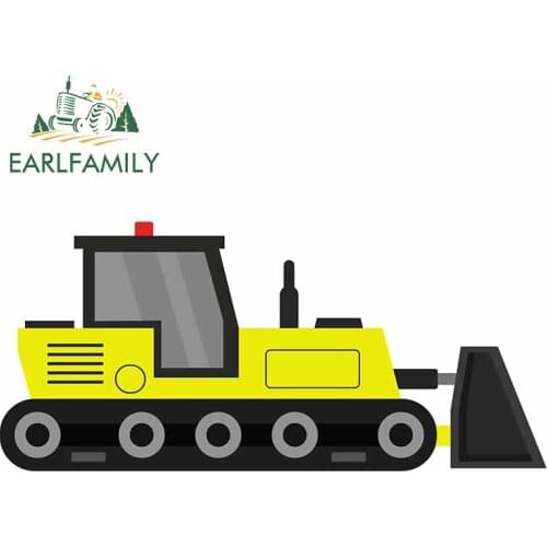 EARLFAMILY 13cm x 6.2cm for Tractor Waterproof Car Sticker Auto Air Conditioner Decal Funny Graffiti Stickers For JDM SUV RV