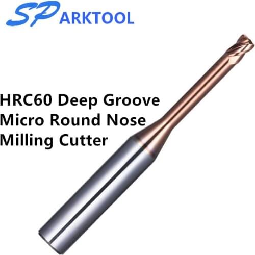 0.1 0.2 0.4 0.6mm 0.8mm MicroRound Nose Milling Cutter 4 Flutes Rib Corner Radius End Mill Tungsten steel plain milling cutter