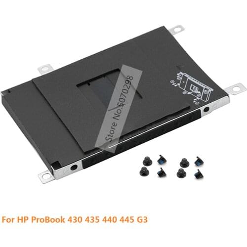 SATA Hard Disk Drive HDD SSD Caddy Frame Tray Adapter Bracket with Screws for HP ProBook 430 435 440 445 G3