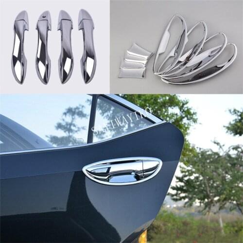 For Toyota Corolla Altis 2014 2015 2016 2017 2018 Chrome Door Handle Cover Bowl Cup Trim Overlays Car Accessories