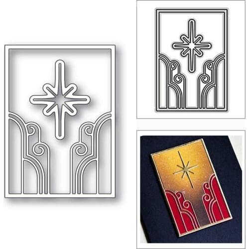 New Star Roof Rectangle Frame 2020 Metal Cutting Dies for DIY Scrapbooking and Card Making Decorative Embossing Craft No Stamps