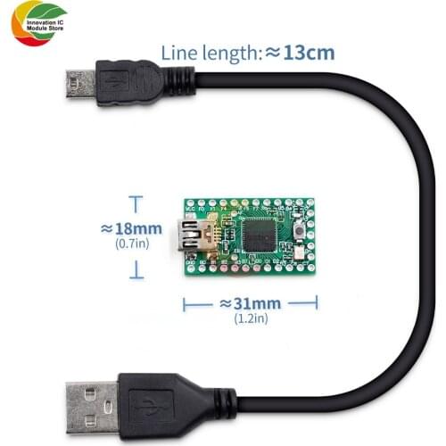 Ziqqucu Teensy 2.0 USB AVR ATMEGA32U4 Expansion Board with Data Cable for Arduino